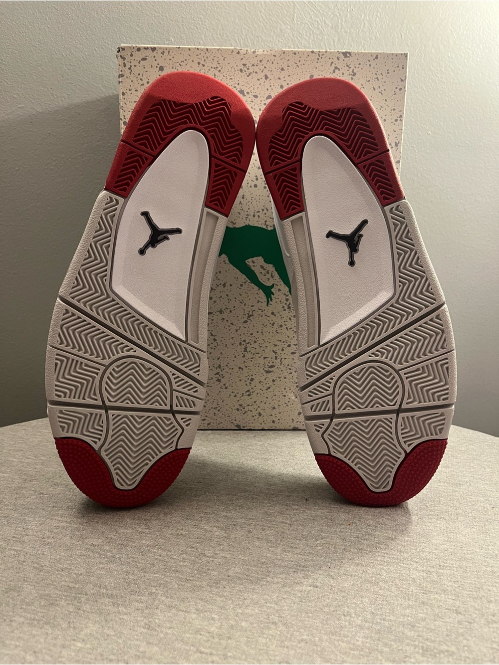 Nike Air Jordan 4 RM White Varsity Fire Red Black Mens Shoe Size 11.5 FQ7939-102 - Picture 7 of 12